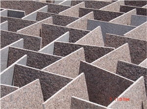 G354 Granite Tiles, Flamed Granite Tiles