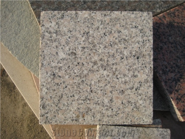 G355 Pink Granite, Crystal White Granite