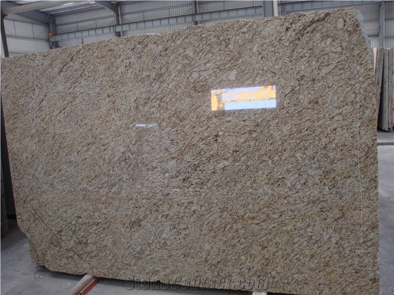 Giallo Ornamental Granite Slab, Brazil Yellow Granite