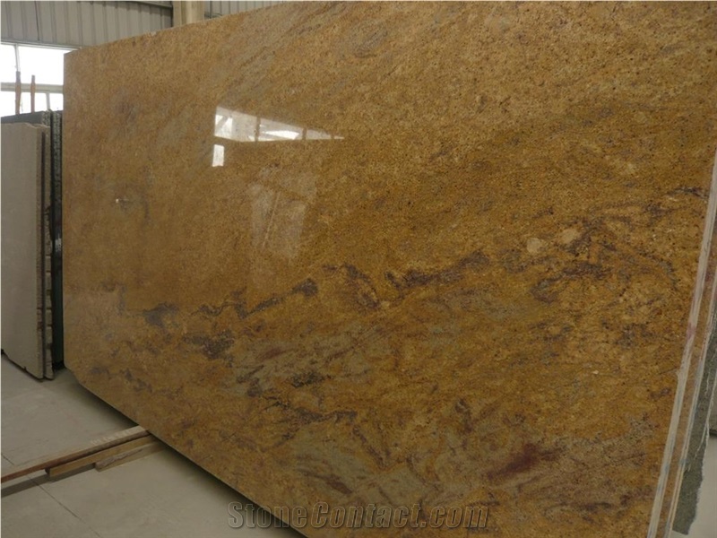 Madura Gold Granite Slab, India Yellow Granite