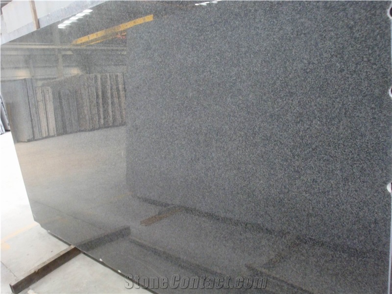 Nero Impala Granite Slab, China Impala Black Granite Slabs