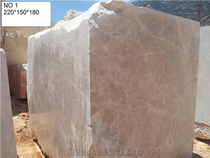 Turkey Light Emperador Marble Block, Turkey Brown Marble