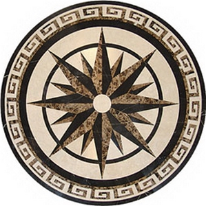 Dark Emperador Brown Marble Medallion Dark Emperador Brown Marble Medallion