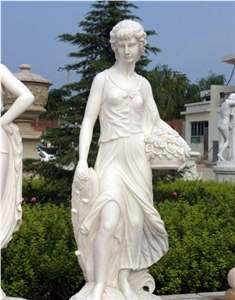 Standing Woman Statue, Sculpture Stone Carving Mar Standing Woman Statue, Sculpture Stone Carving Mar