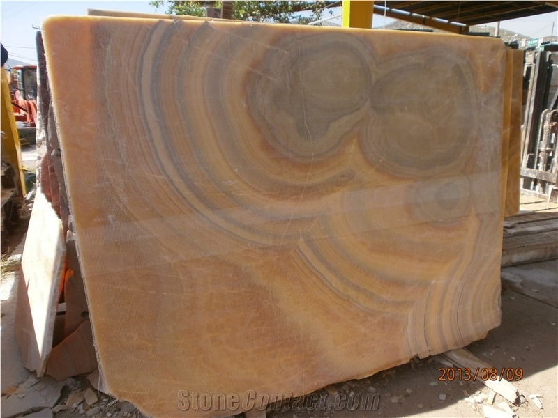 Orange Onyx Slabs, Mexico Yellow Onyx