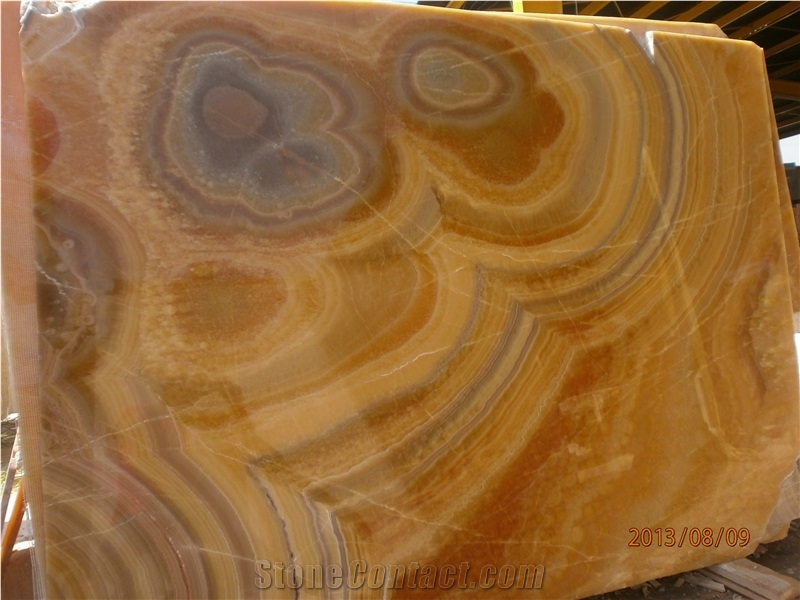 Orange Onyx Slabs, Mexico Yellow Onyx