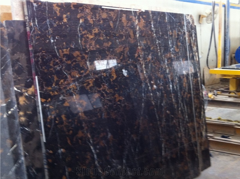 Black Gold Marble Block Michelangelo