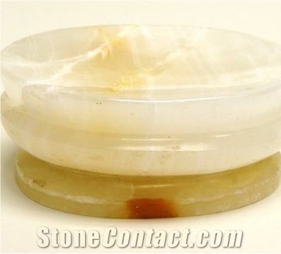 Pakistan White Onyx Soap Dish