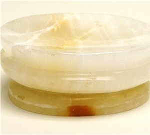 Pakistan White Onyx Soap Dish