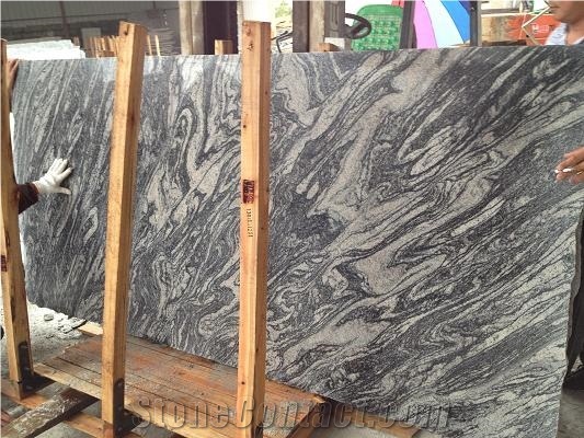 China Juparana Polished Granite Slab