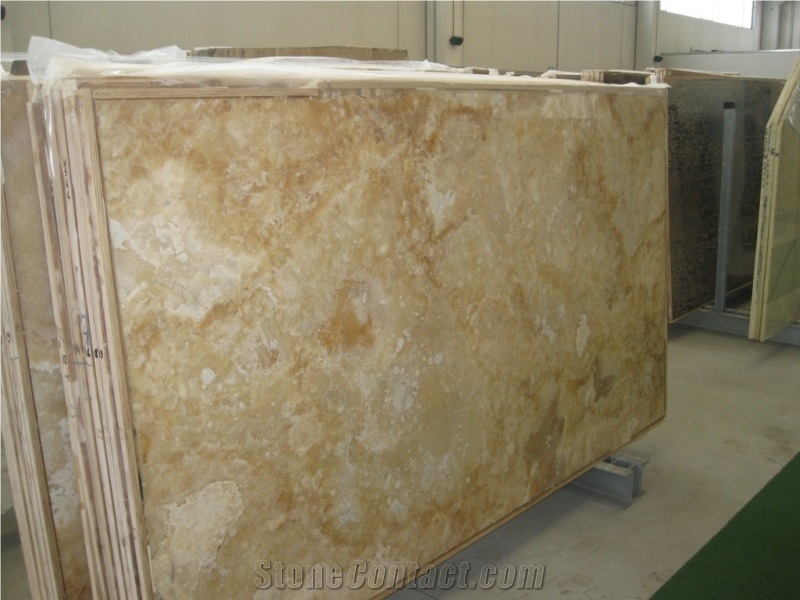Onice Miele Polished Onyx Slab