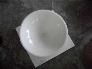 Onyx White Stone Sink