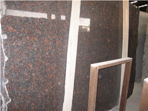 Tan Brown Polished Granite Slab