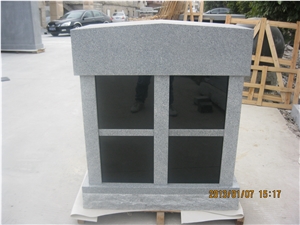 Granite Columbarium for Memorial, Grey Granite Columbarium