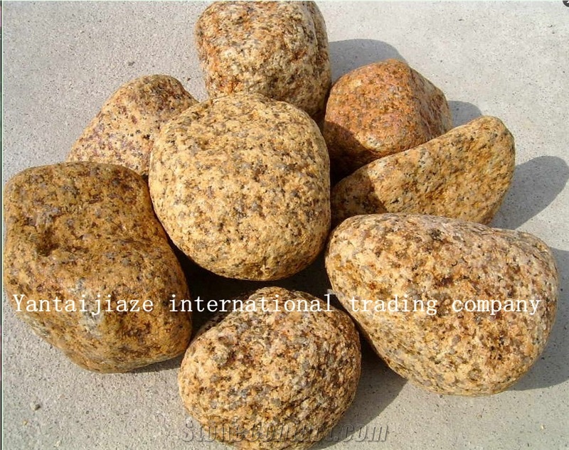 Yellow Granite Pebble Stone