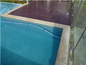 Sandstone Pool Coping, Pool Deck, Somersby Medium Brown Beige Sandstone Pool Coping