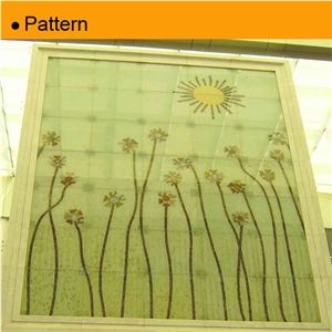 Unique Glass Mosaic Waterjet Wall Tile