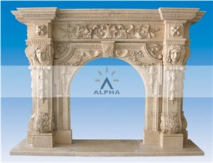 Custom Limestone Fireplace Mantels, Perlato Royal Beige Limestone Fireplace Mantels Custom Limestone Fireplace Mantels, Perlato Royal Beige Limestone Fireplace Mantels