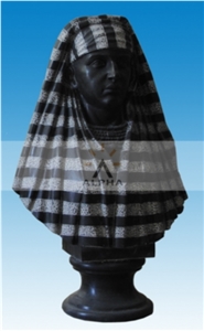 Handcraft Stone Sculpture, Black Marble Sculpture