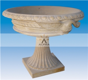 Giallo Marfilia Yellow Marble Planter
