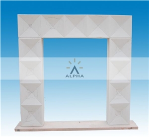 Modern Style Marble Fireplace Surrounds, Beijing White Marble Fireplace Surrounds Modern Style Marble Fireplace Surrounds, Beijing White Marble Fireplace Surrounds