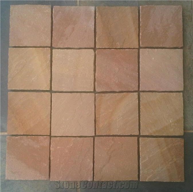 Modak Pink Sandstone Paving Set