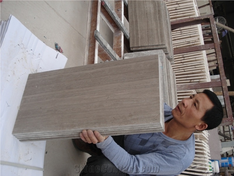 Grey Wood Grain Marble Tiles