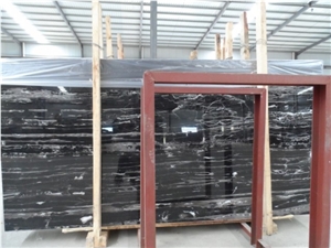 Silver Dragon Marble Slabs, China Black Marble