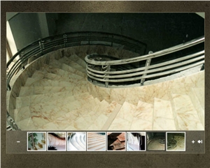 Rosalia Marble Stairs, Rosalia Beige Marble Stairs