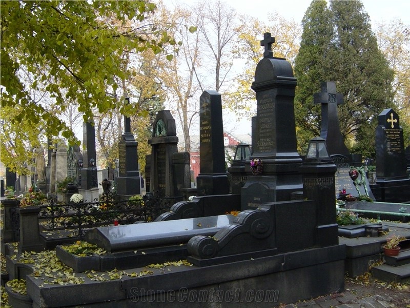 Absolute Black Granite Tombstones