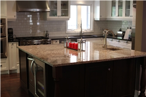 Amarelo Brasil Granite Countertop, Brazil Gold Yellow Granite Countertop