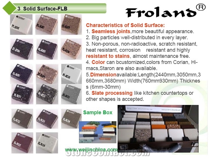 Modified Acrylic Solid Surface Exterior Stone Sidi