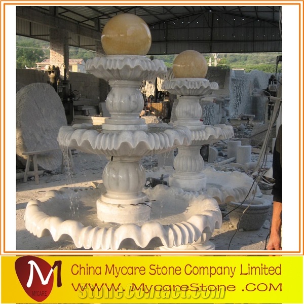 Natural Beige Granite Fountain