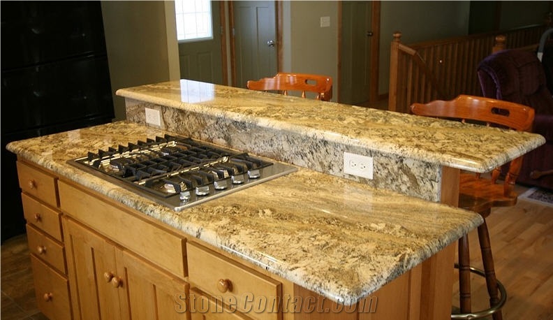 Netuno Granite Countertop, Netuno Yellow Granite Countertop