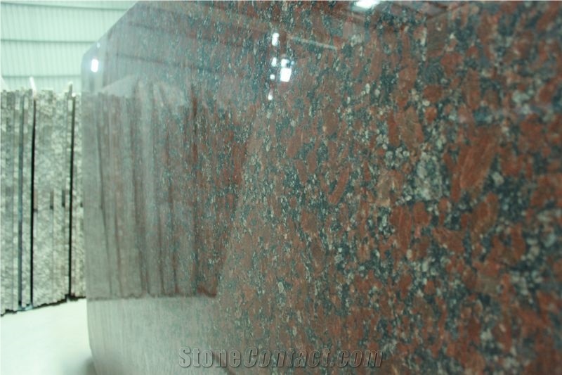 Rosso Santiago Red Granite Slabs