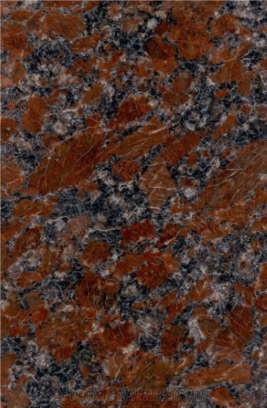 Rosso Santiago Red Granite Slabs