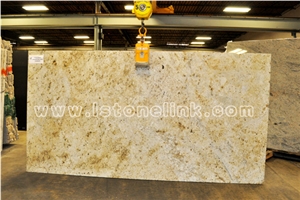 Colonial Cream, Brushed Granite Slab