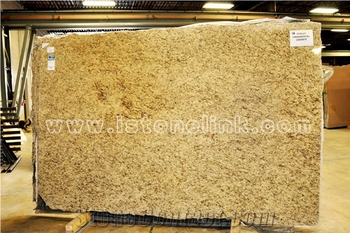Giallo Ornamental, Light Gold Granite Slab