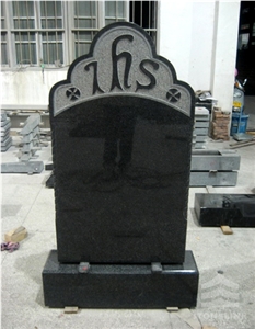 Head Stone, Africa Black Granite Monument Stone