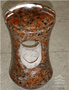 Maple Red Granite Urn, Granite Monument Acessary, China Red Granite Maple Red Granite Urn, Granite Monument Acessary, China Red Granite