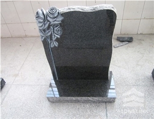 Monument Head Stone, G654 Granite Tombstone, G654 Black Granite Tombstone