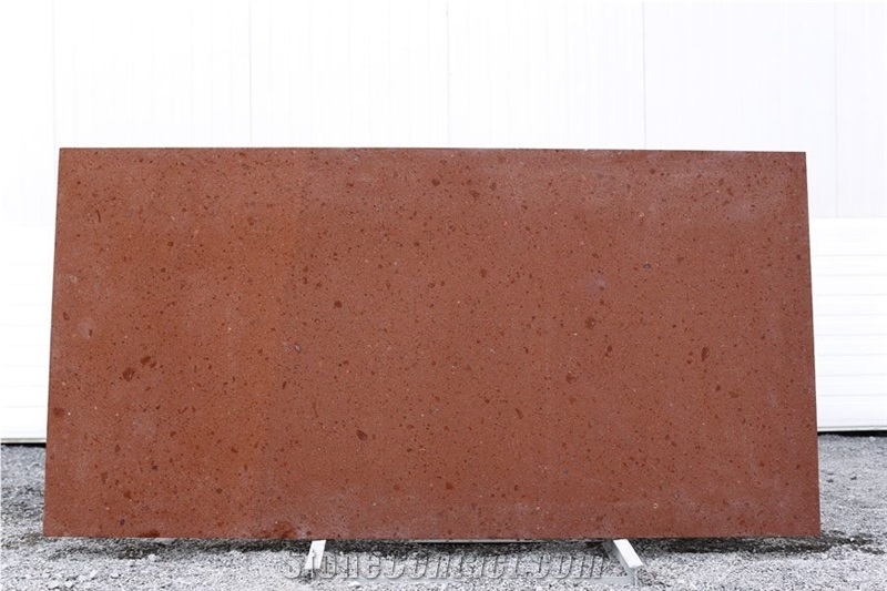 Antique Tuff Rose Limestone Slabs