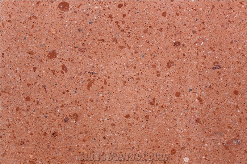 Antique Tuff Rose Limestone Slabs