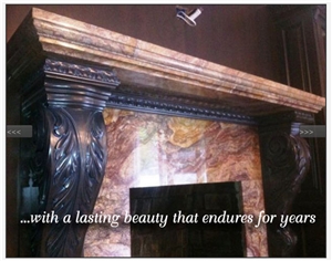 Fusion Quartzite Fireplace Mantel