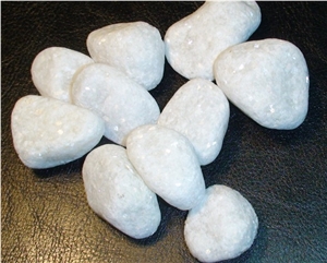 White Marble Pebbles Tumbled