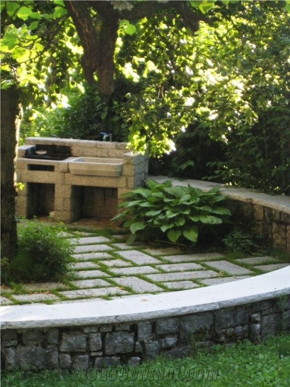 Wall Cap Stone, Lipica Fiorito Grey Limestone Wall Caps