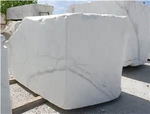 Statuario Venato Marble Blocks, Italy White Marble