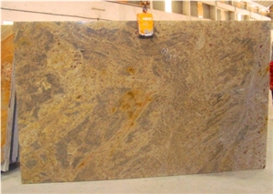 Kashmir Gold Granite Slabs, India Yellow Granite