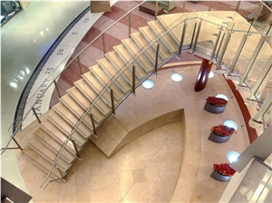 Jura Royal Limestone Staircase, Jura Beige Limestone Staircase