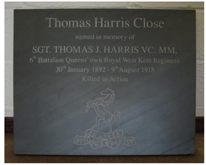 Fine Rubbed Commemorative Plaque, Delabole Blue Slate Slant Grave